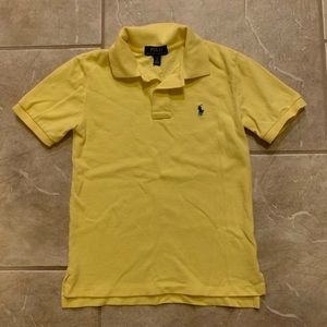 Ralph Lauren Polo Boys yellow shirt Sz. Small (8)